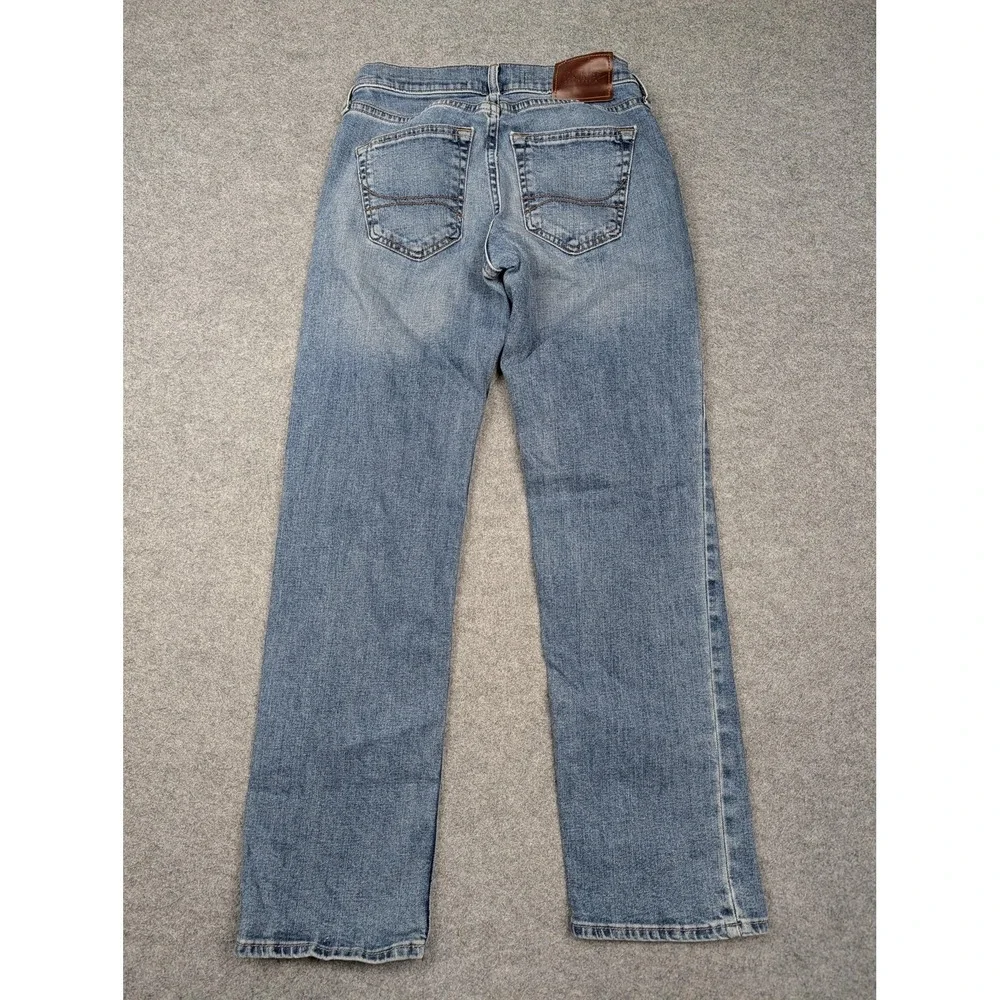 Hollister Epic Flex Straight Jeans Mens 26x30 Blue Light Wash Stretch Denim